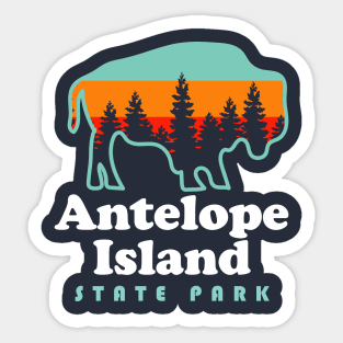 Antelope Island State Park Bison Great Salt Lake Utah Sticker